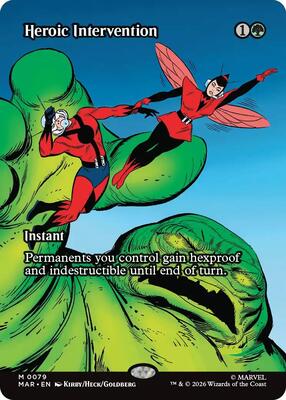 Heroic Intervention (0079) (Borderless) card from Marvel Universe Eternal-Legal