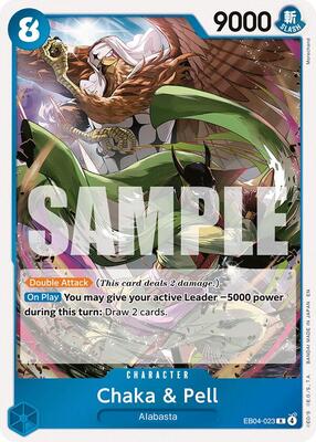 Chaka & Pell - EB04-023 card from The Azure Sea's Seven