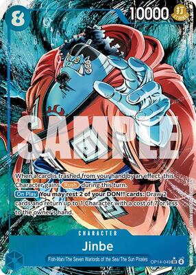Jinbe - OP14-049 (Alternate Art) card from The Azure Sea's Seven