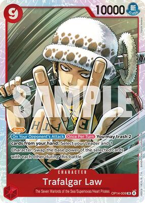 Trafalgar Law - OP14-009 card from The Azure Sea's Seven
