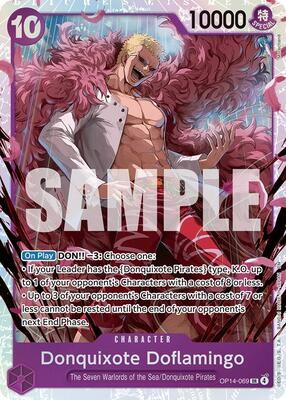 Donquixote Doflamingo - OP14-069 card from The Azure Sea's Seven