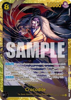 Crocodile - OP14-120 card from The Azure Sea's Seven