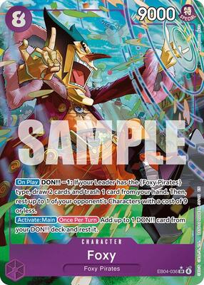 Foxy (Alternate Art) card from The Azure Sea's Seven