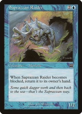 Saprazzan Raider card from Mercadian Masques