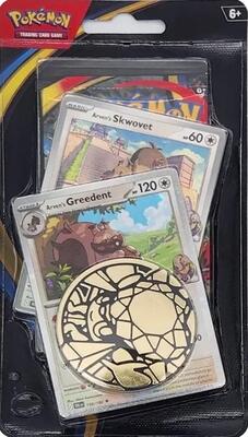 Phantasmal Flames Premium Checklane Blister [Arven's Greedent] card from ME02: Phantasmal Flames