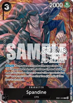 Spandine (Online Regional Finalist Card Set 2025 Vol.1) card from One Piece Promotion Cards
