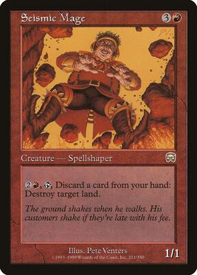 Seismic Mage card from Mercadian Masques