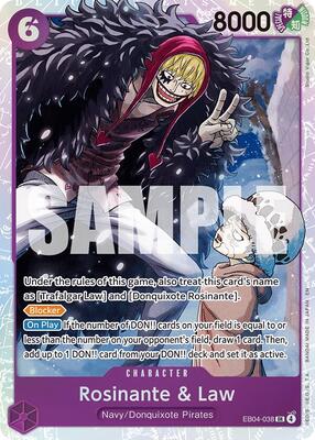 Rosinante & Law card from The Azure Sea's Seven