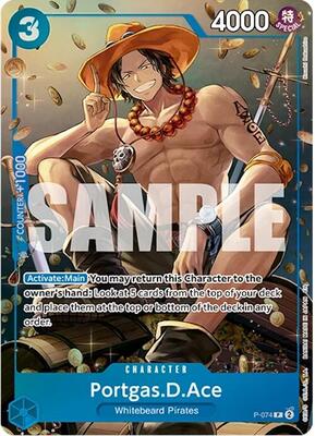 Portgas.D.Ace (Tin Pack Set Vol. 2) card from One Piece Promotion Cards