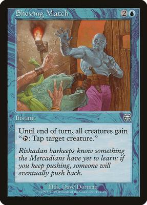 Shoving Match card from Mercadian Masques