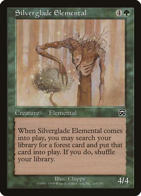 Silverglade Elemental card from Mercadian Masques