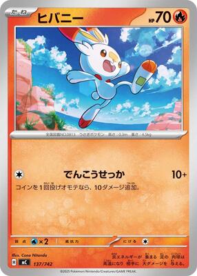 Scorbunny card from Start Deck 100 Battle Collection