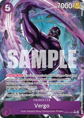 Vergo (Alternate Art) card from The Azure Sea's Seven