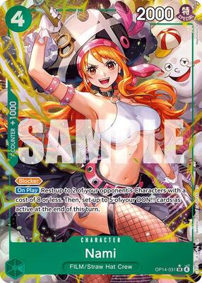 Nami (Alternate Art) card from The Azure Sea's Seven