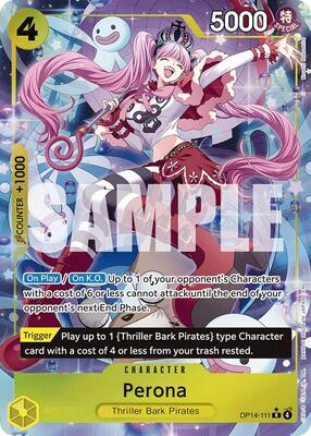 Perona - OP14-111 (Alternate Art) card from The Azure Sea's Seven