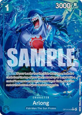 Arlong (Alternate Art) card from The Azure Sea's Seven