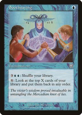 Soothsaying card from Mercadian Masques