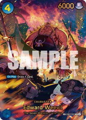 Edward Weevil - EB01-023 (SP) card from The Azure Sea's Seven
