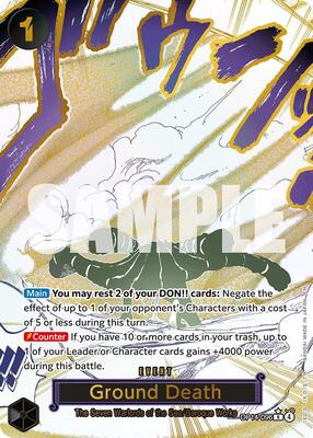 Ground Death (Alternate Art) card from The Azure Sea's Seven