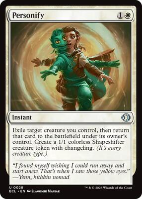 Personify card from Lorwyn Eclipsed