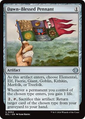 Dawn-Blessed Pennant card from Lorwyn Eclipsed
