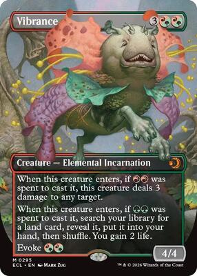 Vibrance (Borderless) card from Lorwyn Eclipsed