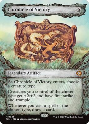 Chronicle of Victory (Showcase) card from Lorwyn Eclipsed