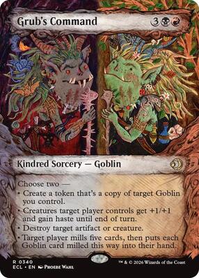 Grub's Command (Showcase) card from Lorwyn Eclipsed