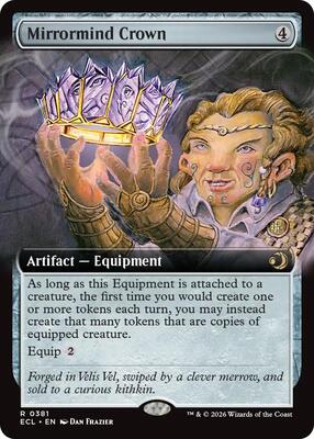 Mirrormind Crown (Extended Art) card from Lorwyn Eclipsed