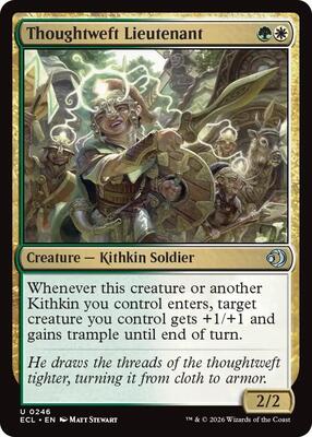 Thoughtweft Lieutenant card from Lorwyn Eclipsed