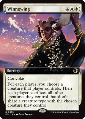 Winnowing (Extended Art) card from Lorwyn Eclipsed