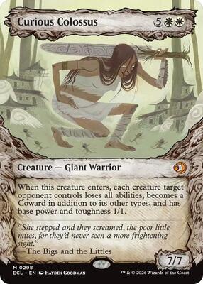 Curious Colossus (Showcase) card from Lorwyn Eclipsed