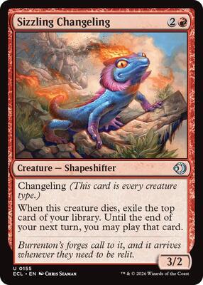 Sizzling Changeling card from Lorwyn Eclipsed