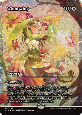 Winnowing (Showcase) (Fracture Foil) card from Lorwyn Eclipsed