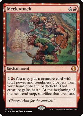 Meek Attack card from Lorwyn Eclipsed