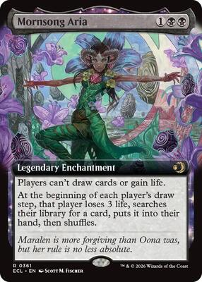 Mornsong Aria (Extended Art) card from Lorwyn Eclipsed