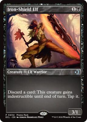 Iron-Shield Elf card from Promo Pack: Lorwyn Eclipsed