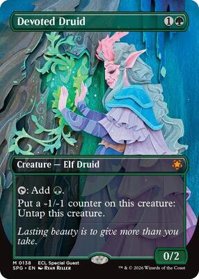 Devoted Druid (Borderless) card from Special Guests