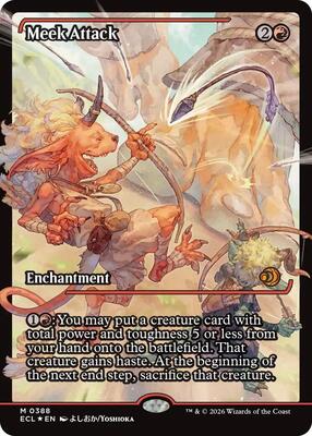 Meek Attack (0388) (Showcase) card from Lorwyn Eclipsed