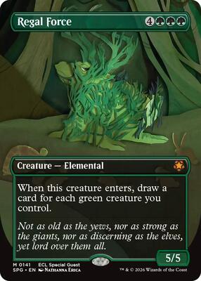 Regal Force (Borderless) card from Special Guests