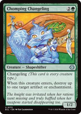Chomping Changeling card from Lorwyn Eclipsed