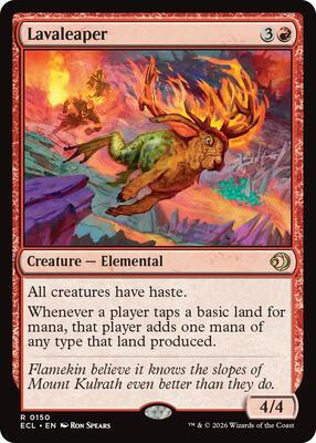 Lavaleaper card from Lorwyn Eclipsed