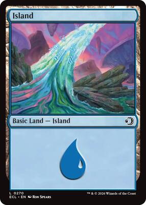 Island (0270) card from Lorwyn Eclipsed