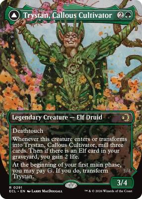 Trystan, Callous Cultivator (Borderless) card from Lorwyn Eclipsed