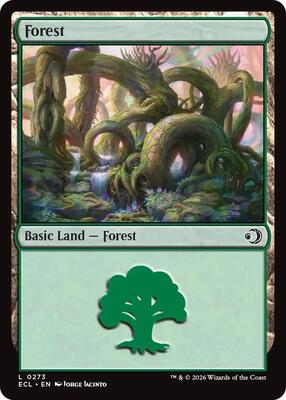Forest (0273) card from Lorwyn Eclipsed