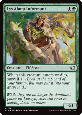 Lys Alana Informant card from Lorwyn Eclipsed