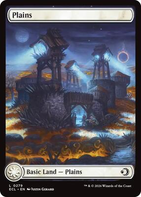 Plains (0279) card from Lorwyn Eclipsed