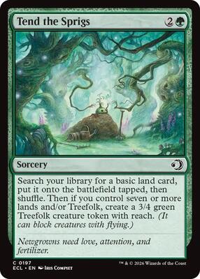 Tend the Sprigs card from Lorwyn Eclipsed