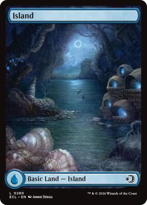 Island (0280) card from Lorwyn Eclipsed