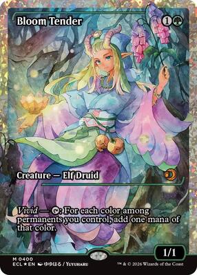 Bloom Tender (0400) (Showcase) (Fracture Foil) card from Lorwyn Eclipsed